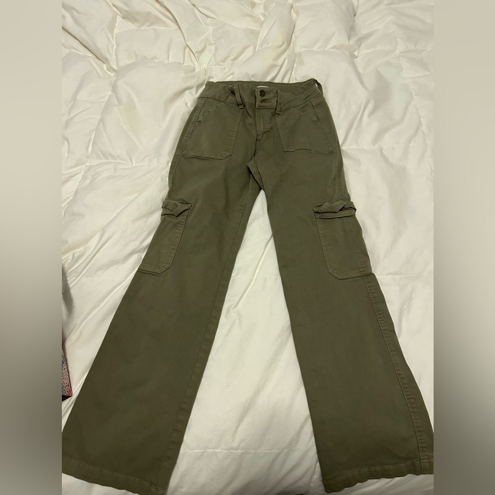 Flare cargo pants